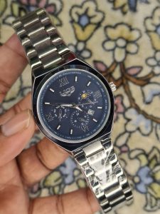 LIGE Fashion Quartz Watch for Men Color : Silver / Blue
