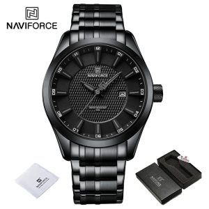 NAVIFORCE 8032 New Design Men Luxury Watch - Black