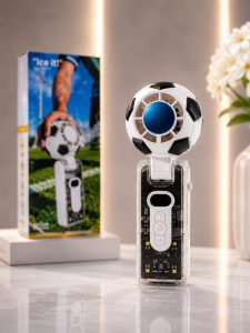LED Mini Hand Fan (Football Design)