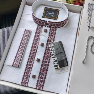 Premium Embroidery Punjabi – 108 white