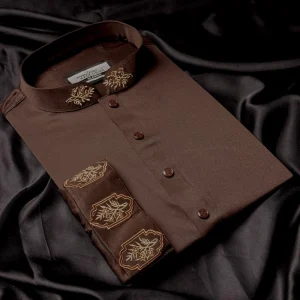 Pakistani  Hand Design 113 Coffee colour