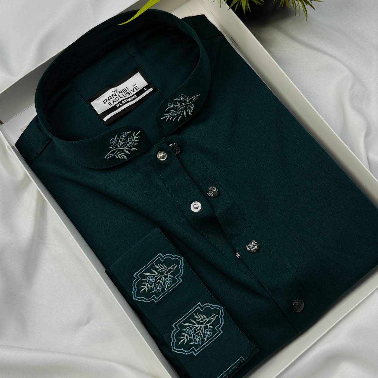 Pakistani  Hand Design 113 Sea green
